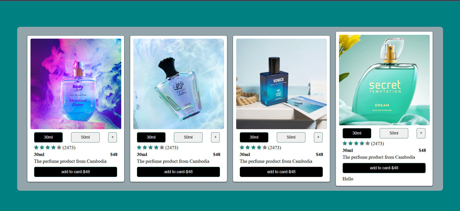 Perfume Website